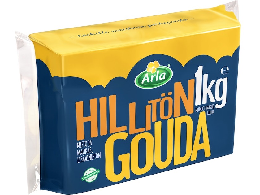 Arla Hillitön Gouda cheese 1 kg ( Lactose Free )